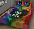 Ohaprints-Quilt-Bed-Set-Pillowcase-Lgbt-Pride-Love-Is-Love-Rainbow-Smoke-Heart-Housewarming-Unique-Gift-Idea-Blanket-Bedspread-Bedding-1939-King (90'' x 100'')