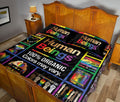 Ohaprints-Quilt-Bed-Set-Pillowcase-Patchwork-Human-Being-Lgbt-Pride-Rainbow-Love-Is-Love-Heart-Unique-Idea-Blanket-Bedspread-Bedding-2459-Queen (80'' x 90'')