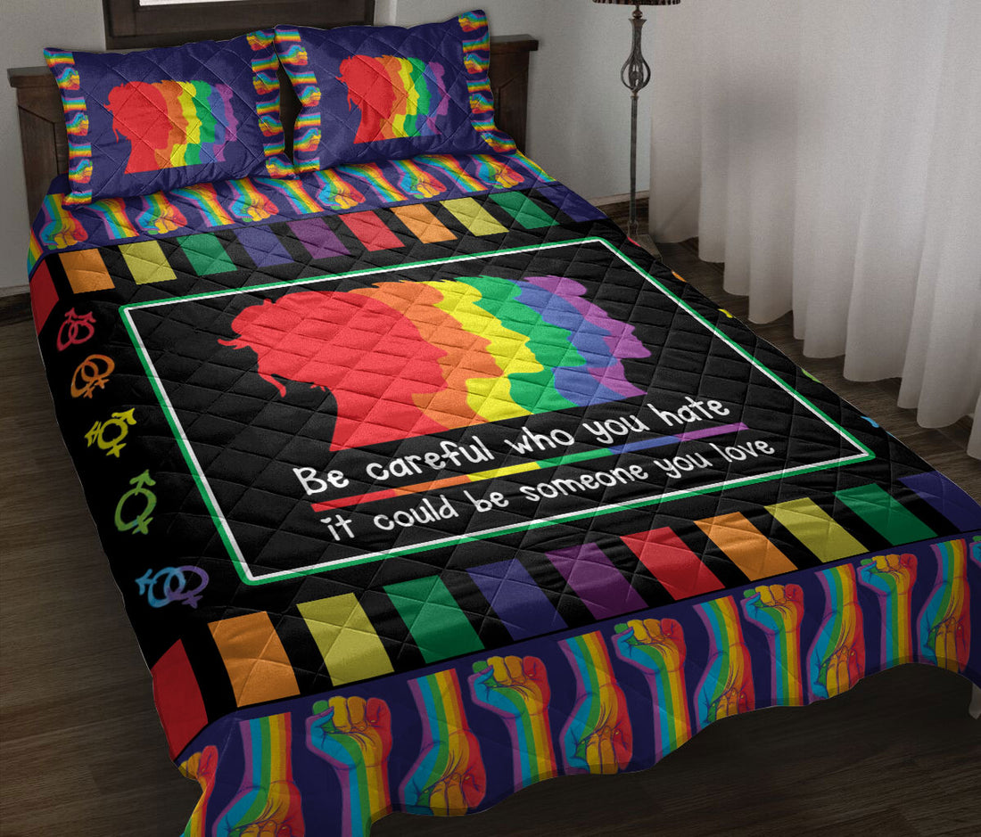 Ohaprints-Quilt-Bed-Set-Pillowcase-Gay-Lesbian-Bisexual-Transgender-Lgbt-Symbol-Pride-Rainbow-Unique-Gift-Idea-Blanket-Bedspread-Bedding-1233-Throw (55'' x 60'')