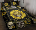 Ohaprints-Quilt-Bed-Set-Pillowcase-Skull-And-Sunflower-Pattern-Housewarming-Unique-Idea-Blanket-Bedspread-Bedding-2444-Throw (55'' x 60'')