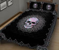 Ohaprints-Quilt-Bed-Set-Pillowcase-Skull-Mandala-Hologram-Pattern-Housewarming-Unique-Idea-Blanket-Bedspread-Bedding-1260-King (90'' x 100'')