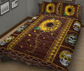 Ohaprints-Quilt-Bed-Set-Pillowcase-Skull-Sunflower-You-Are-My-Sunshine-Pattern-Housewarming-Idea-Blanket-Bedspread-Bedding-2535-King (90'' x 100'')