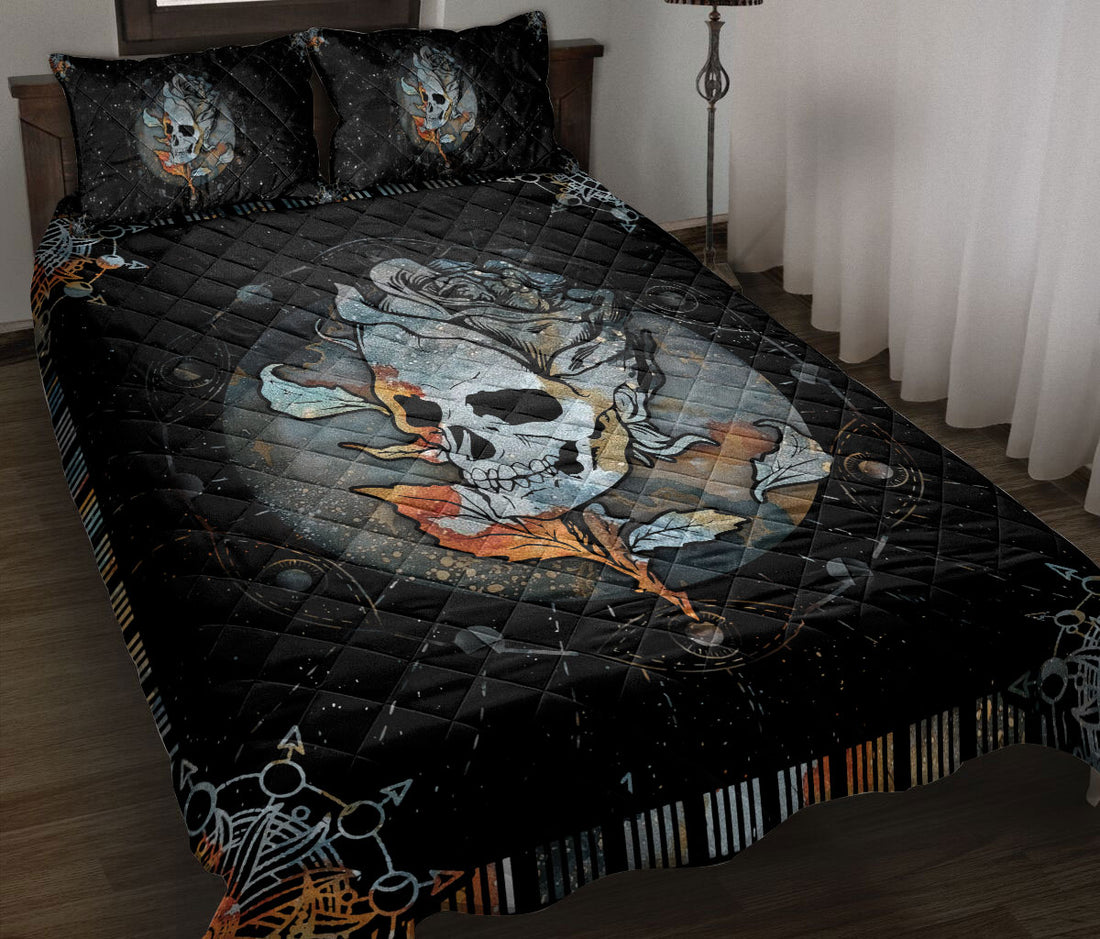 Ohaprints-Quilt-Bed-Set-Pillowcase-Skull-Mandala-Rose-Flower-Moon-Trippy-Housewarming-Unique-Idea-Blanket-Bedspread-Bedding-121-Throw (55'' x 60'')