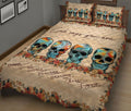 Ohaprints-Quilt-Bed-Set-Pillowcase-Skull-God-Says-You-Are-Flower-Housewarming-Unique-Idea-Blanket-Bedspread-Bedding-1862-King (90'' x 100'')