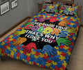 Ohaprints-Quilt-Bed-Set-Pillowcase-I-See-Your-True-Color-Autism-Awareness-Hand-Puzzle-Piece-Pattern-Blanket-Bedspread-Bedding-840-King (90'' x 100'')