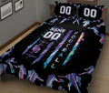 Ohaprints-Quilt-Bed-Set-Pillowcase-Black-Hologram-Football-Player-Lover-Fan-Gift-Custom-Personalized-Name-Number-Blanket-Bedspread-Bedding-2007-King (90'' x 100'')