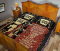 Ohaprints-Quilt-Bed-Set-Pillowcase-Football-Boy-Us-Flag-Player-Fan-Gift-Motivate-Custom-Personalized-Name-Number-Blanket-Bedspread-Bedding-841-Queen (80'' x 90'')