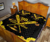 Ohaprints-Quilt-Bed-Set-Pillowcase-Sunflower-Black-Softball-Bat-Ball-You-Sunshine-Custom-Personalized-Name-Number-Blanket-Bedspread-Bedding-251-Queen (80&#39;&#39; x 90&#39;&#39;)