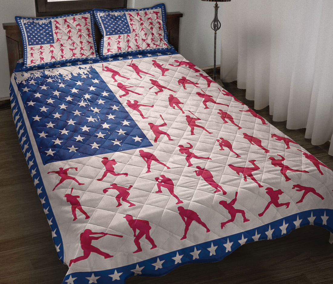 Ohaprints-Quilt-Bed-Set-Pillowcase-Baseball-Softball-Lover-Player-Batter-Pitcher-Posing-America-Us-Flag-Fan-Gift-Blanket-Bedspread-Bedding-2009-Throw (55'' x 60'')