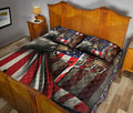 Ohaprints-Quilt-Bed-Set-Pillowcase-Patriotic-Frisbee-Disc-Golf-Player-Lover-Fan-Gift-America-Us-Flag-Blanket-Bedspread-Bedding-3044-Queen (80'' x 90'')