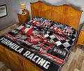 Ohaprints-Quilt-Bed-Set-Pillowcase-Dirt-Track-Formula-Racing-Racer-Checkered-Flag-Custom-Personalized-Name-Number-Blanket-Bedspread-Bedding-2010-Queen (80'' x 90'')