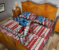 Ohaprints-Quilt-Bed-Set-Pillowcase-Lacrosse-Player-Lover-Fan-Gift-America-Flag-Custom-Personalized-Name-Blanket-Bedspread-Bedding-739-Queen (80'' x 90'')