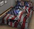 Ohaprints-Quilt-Bed-Set-Pillowcase-Patriotic-Golf-Player-America-Us-Flag-Golfer-Gift-Custom-Personalized-Name-Blanket-Bedspread-Bedding-845-King (90'' x 100'')