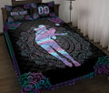 Ohaprints-Quilt-Bed-Set-Pillowcase-Hologram-Mandala-Softball-Girl-Pitcher-Custom-Personalized-Name-Number-Blanket-Bedspread-Bedding-3077-Throw (55'' x 60'')