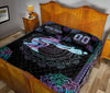 Ohaprints-Quilt-Bed-Set-Pillowcase-Hologram-Mandala-Softball-Girl-Catcher-Custom-Personalized-Name-Number-Blanket-Bedspread-Bedding-3078-King (90&#39;&#39; x 100&#39;&#39;)