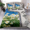 Ohaprints-Quilt-Bed-Set-Pillowcase-White-Daisy-Flower-Lover-3D-Print-Unique-Custom-Personalized-Name-Blanket-Bedspread-Bedding-3783-King (90&#39;&#39; x 100&#39;&#39;)