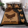 Ohaprints-Quilt-Bed-Set-Pillowcase-Chicken-Hen-Farm-Farmer-Vintage-Brown-Custom-Personalized-Name-Blanket-Bedspread-Bedding-3791-King (90&#39;&#39; x 100&#39;&#39;)