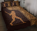 Ohaprints-Quilt-Bed-Set-Pillowcase-Baseball-Softball-Girl-Player-Batter-Mandala-Brown-Sport-Idea-Blanket-Bedspread-Bedding-1246-Throw (55'' x 60'')