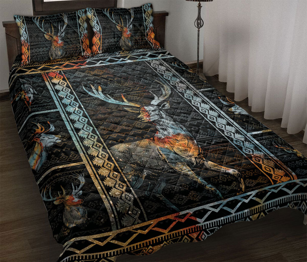 Ohaprints-Quilt-Bed-Set-Pillowcase-Patchwork-Camoflage-Deer-Buck-Hunting-Hunter-Unique-Gift-Blanket-Bedspread-Bedding-1241-Throw (55'' x 60'')