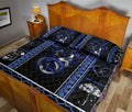 Ohaprints-Quilt-Bed-Set-Pillowcase-Back-The-Blue-Rose-Police-Patchwork-Unique-Gift-Blanket-Bedspread-Bedding-179-Queen (80'' x 90'')