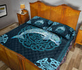 Ohaprints-Quilt-Bed-Set-Pillowcase-Celtic-Viking-Dolphin-Sea-Animal-Blue-Unique-Gift-Idea-Blanket-Bedspread-Bedding-1877-Queen (80'' x 90'')