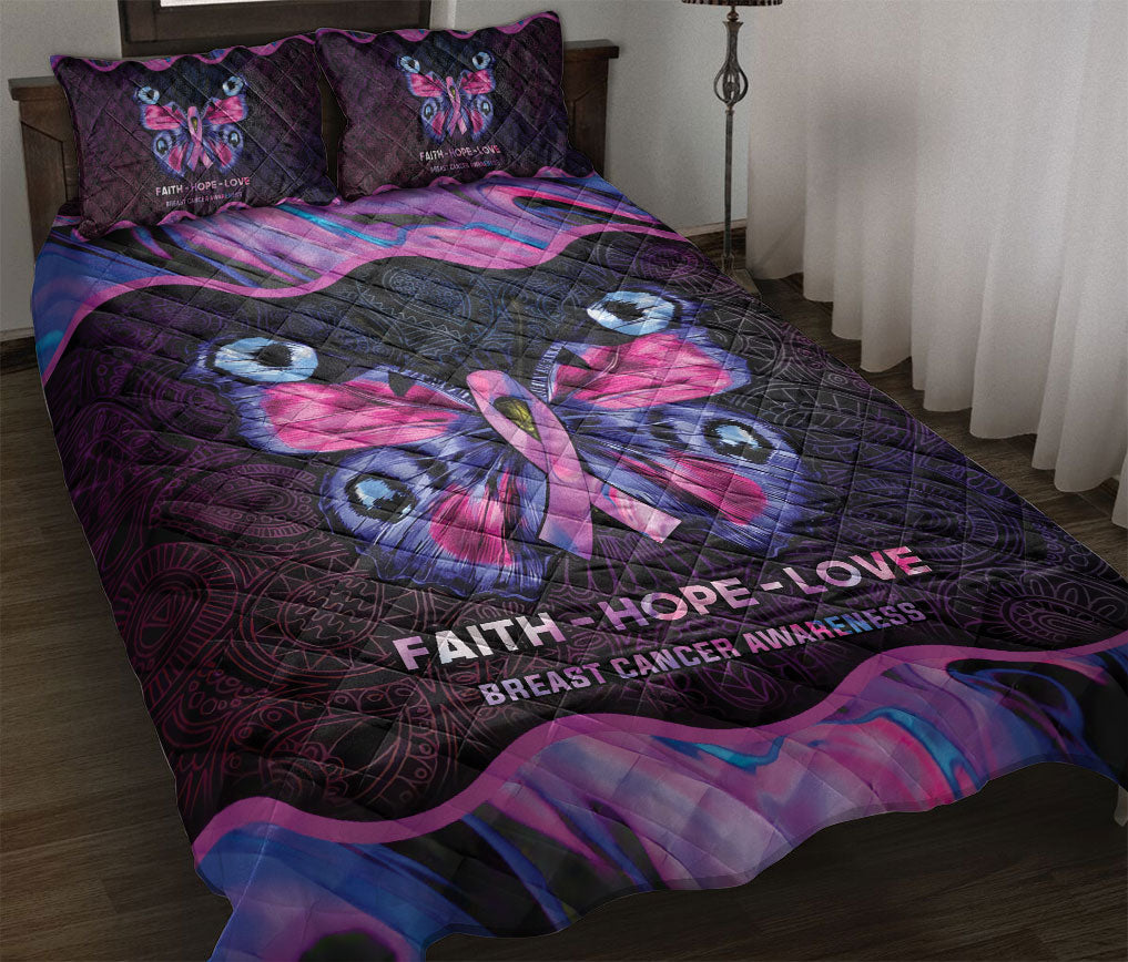 Ohaprints-Quilt-Bed-Set-Pillowcase-Mandala-Pink-Moth-Butterfly-Ribbon-Faith-Hope-Love-Breast-Cancer-Awareness-Blanket-Bedspread-Bedding-1871-Throw (55'' x 60'')