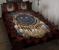 Ohaprints-Quilt-Bed-Set-Pillowcase-Black-Cat-Animal-Dreamcatcher-Boho-Native-Unique-Gift-Black-Red-Blanket-Bedspread-Bedding-778-Throw (55'' x 60'')