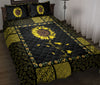 Ohaprints-Quilt-Bed-Set-Pillowcase-Sea-Turtle-Sunflower-You-Are-My-Sunshine-Black-Yellow-Patchwork-Blanket-Bedspread-Bedding-1270-Throw (55&#39;&#39; x 60&#39;&#39;)