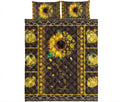 Ohaprints-Quilt-Bed-Set-Pillowcase-Quilting-Knitting-Sunflower-You-Are-My-Sunshine-Yellow-Patchwork-Unique-Gift-Blanket-Bedspread-Bedding-1947-King (90'' x 100'')