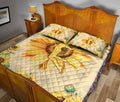 Ohaprints-Quilt-Bed-Set-Pillowcase-Volleyball-Girl-Sunflower-Yellow-Player-Fan-Unique-Gift-Blanket-Bedspread-Bedding-2538-Queen (80'' x 90'')