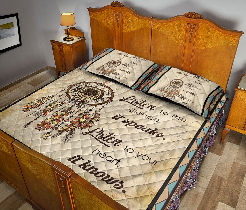 Ohaprints-Quilt-Bed-Set-Pillowcase-America-Native-Indigenous-Boho-Vintage-Dreamcatcher-Unique-Gift-Blanket-Bedspread-Bedding-188-Queen (80'' x 90'')