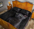 Ohaprints-Quilt-Bed-Set-Pillowcase-Black-Cat-Fur-Pattern-Animal-Pet-Lover-Unique-Gift-Blanket-Bedspread-Bedding-779-Queen (80'' x 90'')