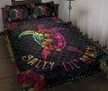 Ohaprints-Quilt-Bed-Set-Pillowcase-Tie-Dye-Sea-Turtle-Black-Salty-Li-Beach-Hippie-Unique-Gift-Blanket-Bedspread-Bedding-773-Throw (55'' x 60'')