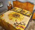 Ohaprints-Quilt-Bed-Set-Pillowcase-Volleyball-Butterfly-Sunflower-Yellow-You-Are-My-Sunshine-Blanket-Bedspread-Bedding-2539-Queen (80'' x 90'')