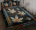 Ohaprints-Quilt-Bed-Set-Pillowcase-Black-Boho-Vintage-Leaf-Unique-Funny-Cool-Gift-Blanket-Bedspread-Bedding-126-Throw (55'' x 60'')