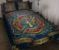 Ohaprints-Quilt-Bed-Set-Pillowcase-Firefighter-Badge-Blue-Firemen-Unique-Gift-Blanket-Bedspread-Bedding-2476-Throw (55'' x 60'')