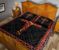 Ohaprints-Quilt-Bed-Set-Pillowcase-Red-Black-Jesus-Save-Cross-Christian-Unique-Gift-Blanket-Bedspread-Bedding-647-Queen (80'' x 90'')