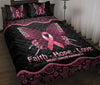 Ohaprints-Quilt-Bed-Set-Pillowcase-Faith-Hope-Love-Pink-Butterfly-Ribbon-Breast-Cancer-Awareness-Black-Unique-Blanket-Bedspread-Bedding-2540-Throw (55&#39;&#39; x 60&#39;&#39;)