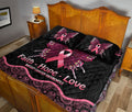 Ohaprints-Quilt-Bed-Set-Pillowcase-Faith-Hope-Love-Pink-Butterfly-Ribbon-Breast-Cancer-Awareness-Black-Unique-Blanket-Bedspread-Bedding-2540-Queen (80'' x 90'')