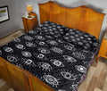 Ohaprints-Quilt-Bed-Set-Pillowcase-Nazar-Greek-Matiasma-Mati-Evil-Mataki-Eye-Idea-Black-Custom-Personalized-Name-Blanket-Bedspread-Bedding-2863-King (90'' x 100'')