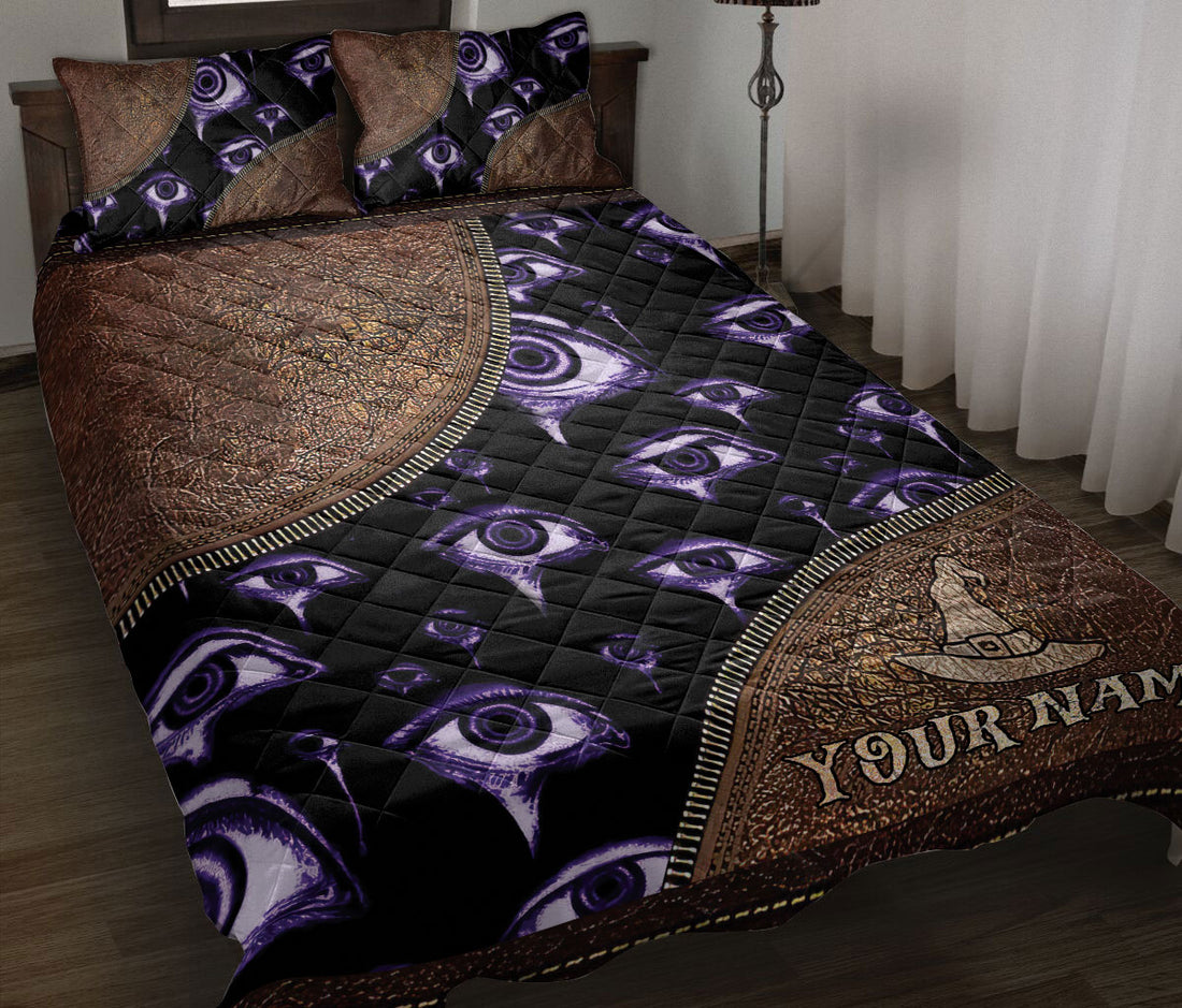 Ohaprints-Quilt-Bed-Set-Pillowcase-Nazar-Greek-Matiasma-Mati-Evil-Mataki-Eye-Purple-Custom-Personalized-Name-Blanket-Bedspread-Bedding-2272-Throw (55'' x 60'')