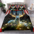 Ohaprints-Quilt-Bed-Set-Pillowcase-White-Deer-Christmas-Light-In-Forest-American-Flag-Unique-Gift-Blanket-Bedspread-Bedding-4245-King (90'' x 100'')