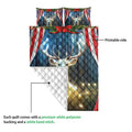 Ohaprints-Quilt-Bed-Set-Pillowcase-Mystic-Deer-String-Light-In-Forest-American-Flag-Unique-Gift-Blanket-Bedspread-Bedding-4246-Queen (80'' x 90'')