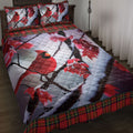 Ohaprints-Quilt-Bed-Set-Pillowcase-Cardinal-Bird-Snowflake-Red-Maple-Leaf--Buffalo-Plaid-Christmas-Gift-Blanket-Bedspread-Bedding-4221-Throw (55'' x 60'')