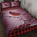 Ohaprints-Quilt-Bed-Set-Pillowcase-Cardinal-Cherry-Tree-Snowflake-Red-Buffalo-Plaid-Gift-Bird-Lovers-Blanket-Bedspread-Bedding-4223-Throw (55'' x 60'')