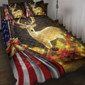 Ohaprints-Quilt-Bed-Set-Pillowcase-Beautiful-Deer-In-Forest-Christmas-Bell-American-Flag-Christmas-Gift-Blanket-Bedspread-Bedding-4227-Throw (55'' x 60'')