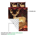 Ohaprints-Quilt-Bed-Set-Pillowcase-White-Deer-In-Forest-With-Christmas-Gifts-Unique-Christmas-Gifts-Blanket-Bedspread-Bedding-4232-Queen (80'' x 90'')