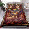 Ohaprints-Quilt-Bed-Set-Pillowcase-White-Deer-With-Christmas-Light-Unique-Christmas-Gifts-Blanket-Bedspread-Bedding-4235-King (90'' x 100'')