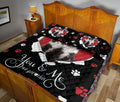 Ohaprints-Quilt-Bed-Set-Pillowcase-Tuxedo-Cat-Cute-Pet-Cat-Lover-Heart-Blanket-Bedspread-Bedding-621-Queen (80'' x 90'')