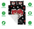 Ohaprints-Quilt-Bed-Set-Pillowcase-Corgi-Cute-Dog-Lover-Love-Heart-Blanket-Bedspread-Bedding-791-Double (70'' x 80'')